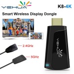 K8 PC Android Media Player TV Stick Push Chrome cast 4K 2.4G/5.8Ghz Wifi Display Receiver Dongle Android DLNA Wireless Air play