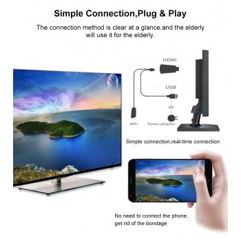 K8 PC Android Media Player TV Stick Push Chrome cast 4K 2.4G/5.8Ghz Wifi Display Receiver Dongle Android DLNA Wireless Air play