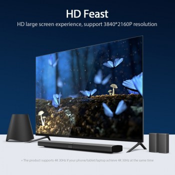 Vention Wireless HDMI TV Receiver 2.4G/5G WiFi Display Projector 4K HD TV Dongle Smart Stick for Android IOS Wireless Adapter TV