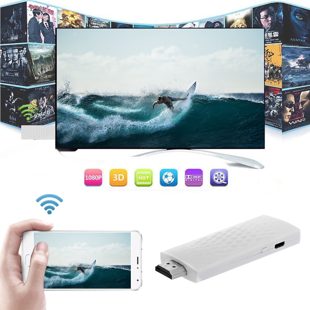 FORNORM Wireless Display Adapter TV Stick Laptop HD Screen AllShare Media Streamer HDMI Screen Mirroring Miracast