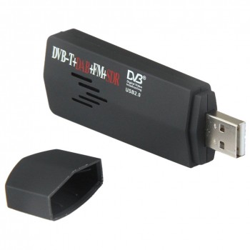 R820T+ RTL2832U USB 2.0 DVB-T SDR FM DAB TV Tuner Receiver Stick for PC Laptop