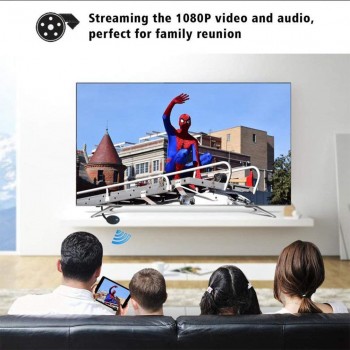 Wireless Wifi Display Dongle, HDMI 1080P Receiver Adapter, Support Chrome browser, YouTube,Netflix,Hulu Plus,IDMB,Quickflix, M