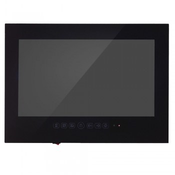 Souria 21.5 inch Bathroom Waterproof Hotel Luxury 1080P LED TV Videos Entertainment (White/Black)