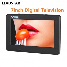 LEADSTAR 7 inch DVB-T2 Digital Analog Television TV 800x480 High Resolution Support TF Card USB Audio