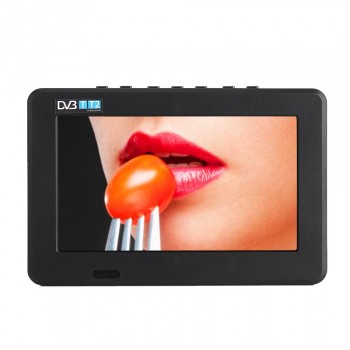 LEADSTAR 7 inch DVB-T2 Digital Analog Television TV 800x480 High Resolution Support TF Card USB Audio