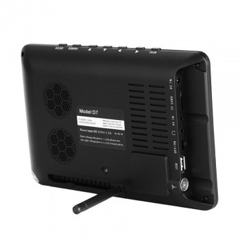LEADSTAR 7 inch DVB-T2 Digital Analog Television TV 800x480 High Resolution Support TF Card USB Audio