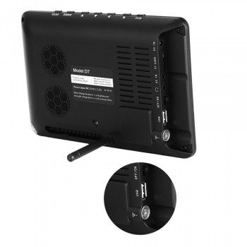LEADSTAR 7 inch DVB-T2 Digital Analog Television TV 800x480 High Resolution Support TF Card USB Audio