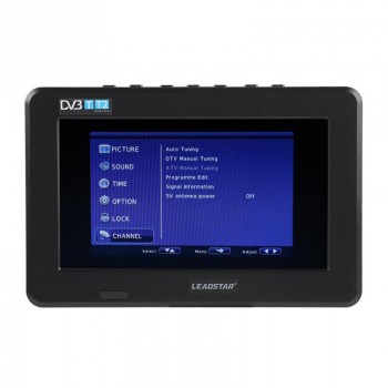 Mini 7 HD Mini Mobile Digital TV DVB-T DVB-T2 ATSC ISDB Television Support USB TF Card 800mah lithium battery