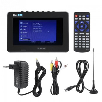 LEADSTAR D7 Potable 7inch HD 1080P Video TFT LED Screen Mini TV Car Digital TV DVB-T DVB-T2 ATSC ISDB Television PVR recording
