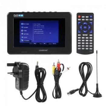 LEADSTAR D7 Potable 7inch HD 1080P Video TFT LED Screen Mini TV Car Digital TV DVB-T DVB-T2 ATSC ISDB Television PVR recording