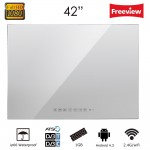 Souria 42 Smart Vanishing Mirror IP66 Magic Mirror Advertising Display Hotel Waterproof SPA TV Wall Mounting Android LED TV
