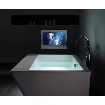 Souria 19 inch WiFi HD Smart Waterproof Android Internet LED TV Bathroom High-End Mirror TV Frameless Wall Mount