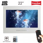 Souria 22inch IP66 Magic Mirror TV Frameless Vanishing Hotel Waterproof TV Bathroom Waterproof LED TV