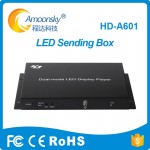 Free shipping 2 peices a lot HD-A601 and HD-A601 add WIFI mode Huidu full color display control box
