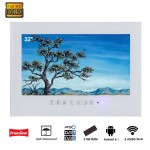 Souria 32 inch Android 5.1 Smart WiFi 1080P White/Black Bathroom TV Shower Room IP66 Waterproof Internet LED TV