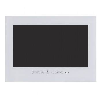 Souria 22 inch Luxury Hotel Waterproof Bathroom Television Home HD Kitchen LED TV Mounting Flat Screen (Black/White)