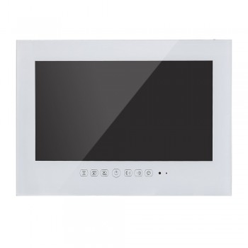 Souria 21.5inch Android Wi-Fi Black Glass Panel Waterproof Bathroom LED TV Frameless Bathroom LED Full HD 1080 Inernet TV