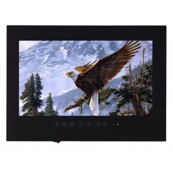 Souria 15.6 Bathroom Waterproof Hotel DVB-T T2 Mediabox Luxury Hotel LCD TV LED Wall Mounts Interior TV(Black/White)