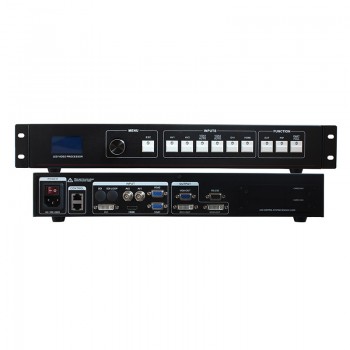free shipping LED video processor scaler DVI VGA HDMI LED video wall controller support Nova and Linsn