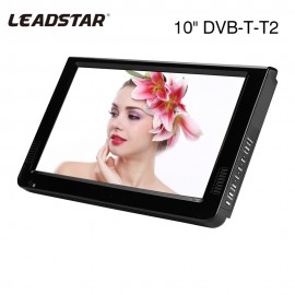 LEADSTAR 10 inches DVB-T-T2 16:9 Portable TFT-LED HD Digital Analog Color TV Television Player for US Plug