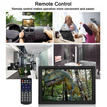 LEADSTAR 14inch Car TV ATSC-T/T2 DVB-T T2 ISDB Signal 1080P Digital TV ATV High Sensitivity Tuner Portable TV