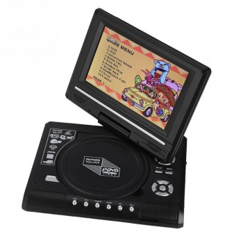 7.8inch Portable TV DVD Player Swivel Screen Rechargeable Digital TV Car Charger Gamepad Mini Car Television