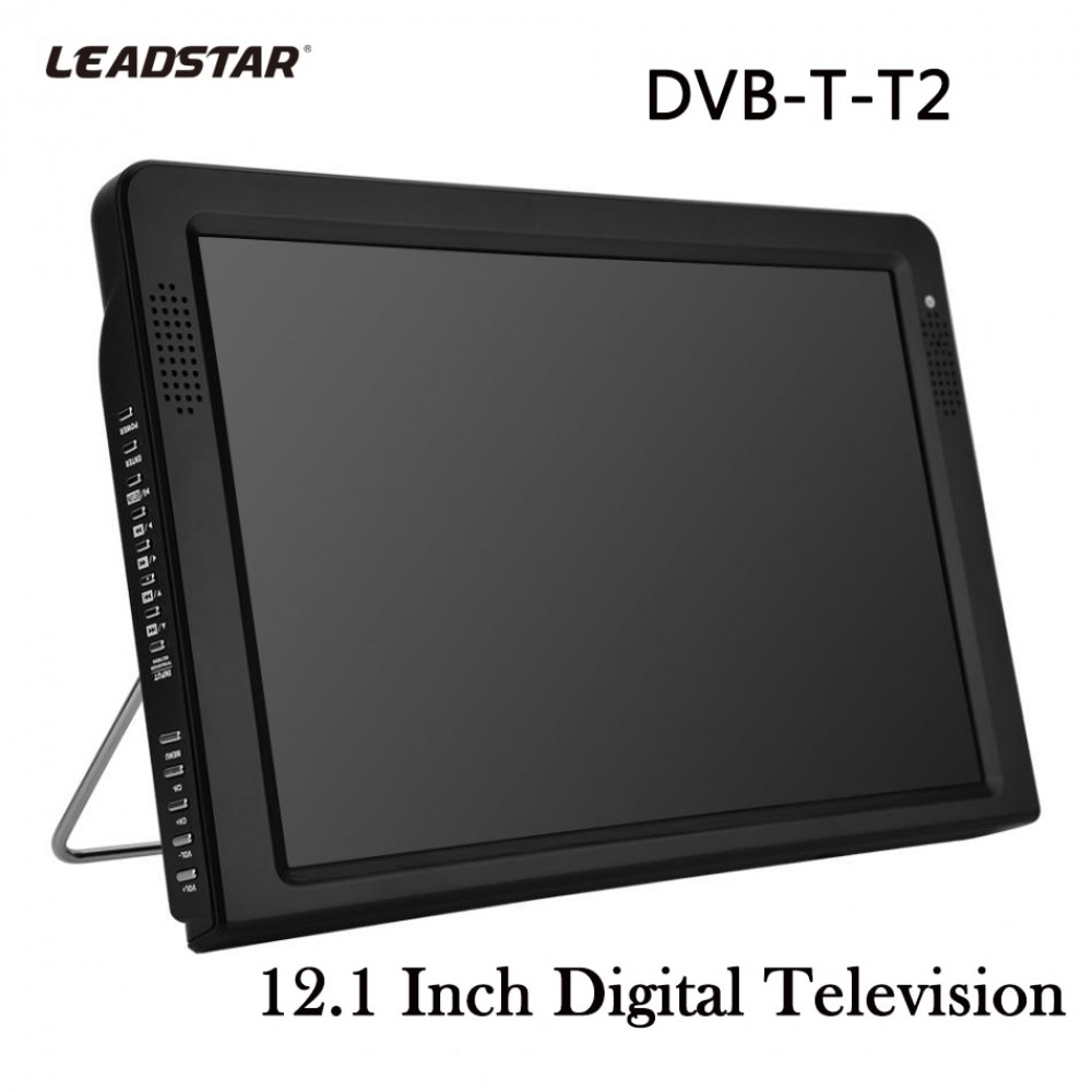 LEADSTAR DVB-T-T2 12.1 Inches TVs Televisions Rechargeable Digital Color Car TV Television Player TFT-LED Screen TV Televisions