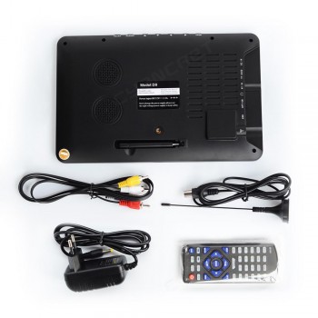 LEADSTAR 9 inch Portable TV DVB-T2 ATSC tdt Digital and Analog mini small Car Television Support USB TF Card PVR MP4 AC3