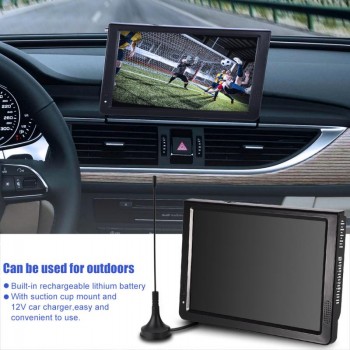 LEADSTAR 12 Digital Television ATSC DBT-T2 T ISDB-T Portable TV Player 1080P HD HDMI Video Player With Bracket 12V Car Charger