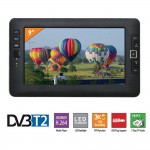 New 9 Inch Portable Car TV Home Digital DVB-T2 Television HD Channel Receiver AV USB MP3 MP4 TV Program Recording PVR