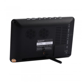 Cewaal 7 inch 16:9 TFT-LED Digital TV Rechargeable Car TV Portable Universal With Remote Control Outdoor Television Player