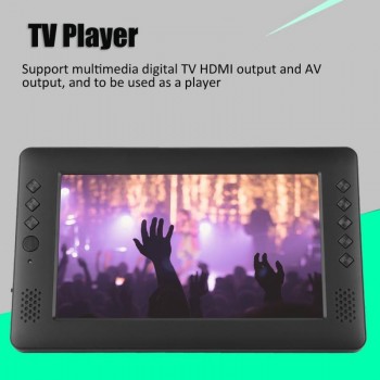 9 Portable DVB-T/T2 Digital TV HD Player with WiFi Antenna Remote Control Multi-functional Digital TV EU Plug 110-240V