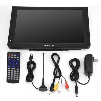 11.6 Inch Portable Digital Analog Television DVB-T/T2 1280*800 Resolution HD PAL 1080P LED TV for Home Car Airplane EU Plug