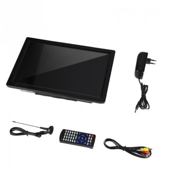 ATV/UHF/VHF Portable Car Digital TV High Sensitivity Tuner TV Program Recording 14in 1080P Portable TV