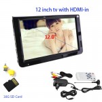 Digital HD DVB-T/DVB-T2 TV And Analog Televisions Receiver And 16G TF Card USB Audio And Video Playback Portable And the car TV
