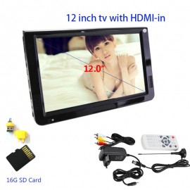 Digital HD DVB-T/DVB-T2 TV And Analog Televisions Receiver And 16G TF Card USB Audio And Video Playback Portable And the car TV