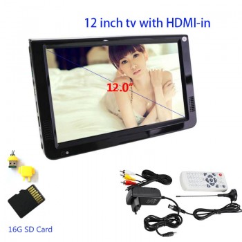 Digital HD DVB-T/DVB-T2 TV And Analog Televisions Receiver And 16G TF Card USB Audio And Video Playback Portable And the car TV
