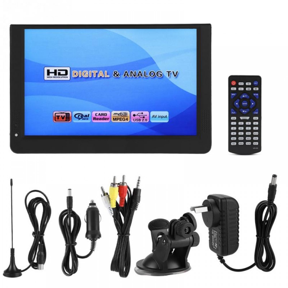 LEADSTAR 12inch Televisions DVB-T/T2 Stereo Surrounding 1280*800 Car Digital TV ATV/UHF/VHF Channels Car Television new style