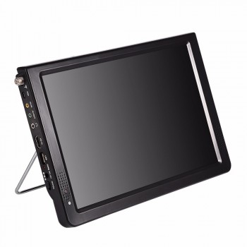 12 inch Dual Speak Portable TV 110V-240V ATSC 16:9 Digital Car TV 1080P HD Video Player Built-in 1500Mah Batteries Free Shipping