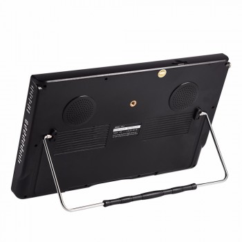 12 inch Dual Speak Portable TV 110V-240V ATSC 16:9 Digital Car TV 1080P HD Video Player Built-in 1500Mah Batteries Free Shipping