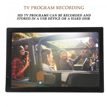 LEADSTAR 14inch Digital Portable USB TV Television 1080P PVR DC12V 110 - 220V UK Plug