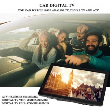 LEADSTAR 14inch Digital Portable USB TV Television 1080P PVR DC12V 110 - 220V UK Plug