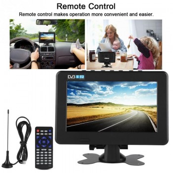 LEADSTAR 7inch television 100-240V DVB-T2 16:9 1080P Car Digital TV Stereo Surrounding Portable TV televisions 2018 new style
