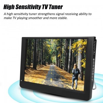 LEADSTAR 12inch television Color Screen 1080P Car Digital TV ATV/UHF/VHF Stereo Surrounding Car Televisions For US Plug 2018