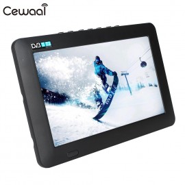 Cewaal 9 Inch Support TF Card Television Digital Analog TV Media Player Rechargeable Digital TV Universal W/Remote Control