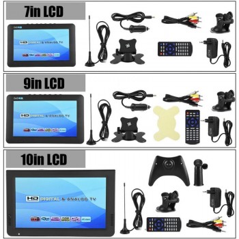LEADSTAR 7inch DVB-T2 High Sensitivity Car Digital TV Stereo Surrounding 1080P Car Televisions 2019 new style