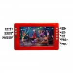 Factory price! strong siginal rechargeable 9 inch H.264 USB HD out  multi language digital DVB T2 portable tv!