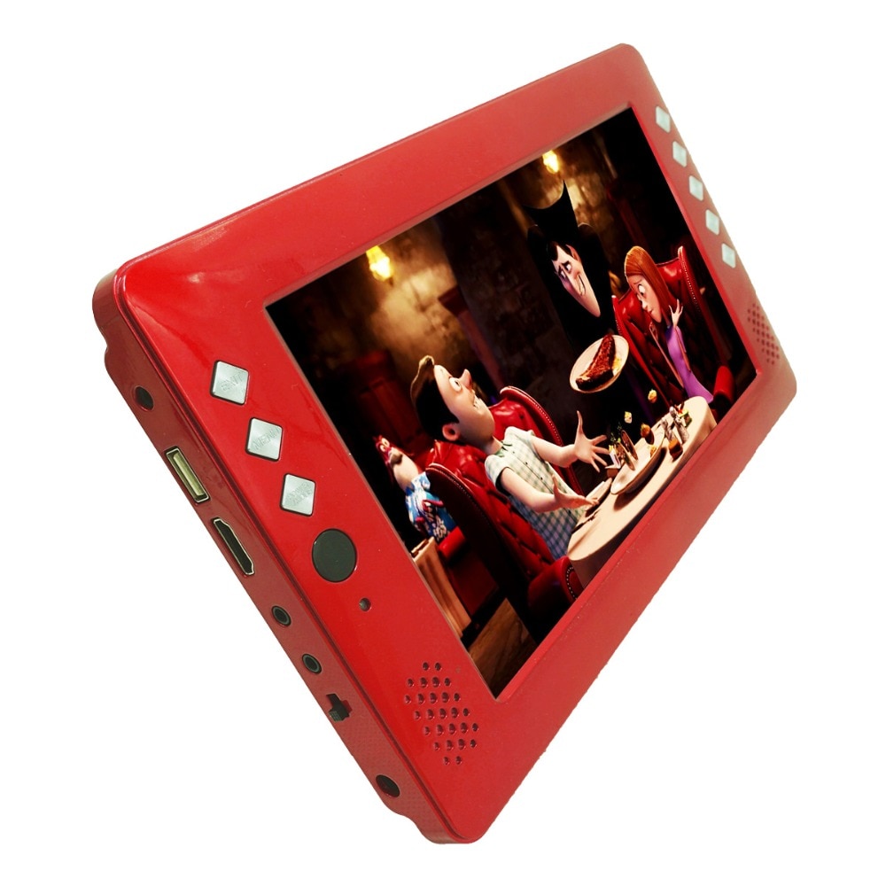 9 inch DVB T2 TV +WIFI Dongle+Car charger+Accessories!H.265 USB HD out  wifi multi-language digital 9 inch portable TV