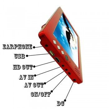 9 inch DVB T2 TV +WIFI Dongle+Car charger+Accessories!H.265 USB HD out  wifi multi-language digital 9 inch portable TV