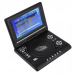 7.8 inch Portable TV DVD Player 207 Degree Swivel LCD Screen Rechargeable Battery Car TV  Muilt Language US UK EU AU Plug Choose